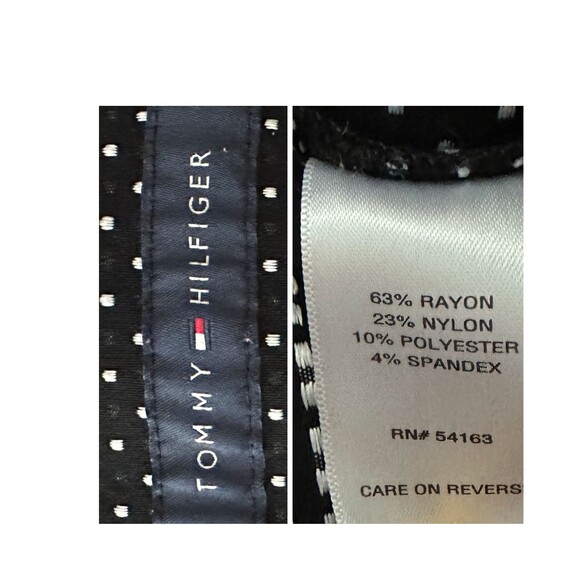 Tommy Hilfiger Women's Polka Dot Working Pull On Skinny Ankle Pants Size 6 - Picture 2 of 4